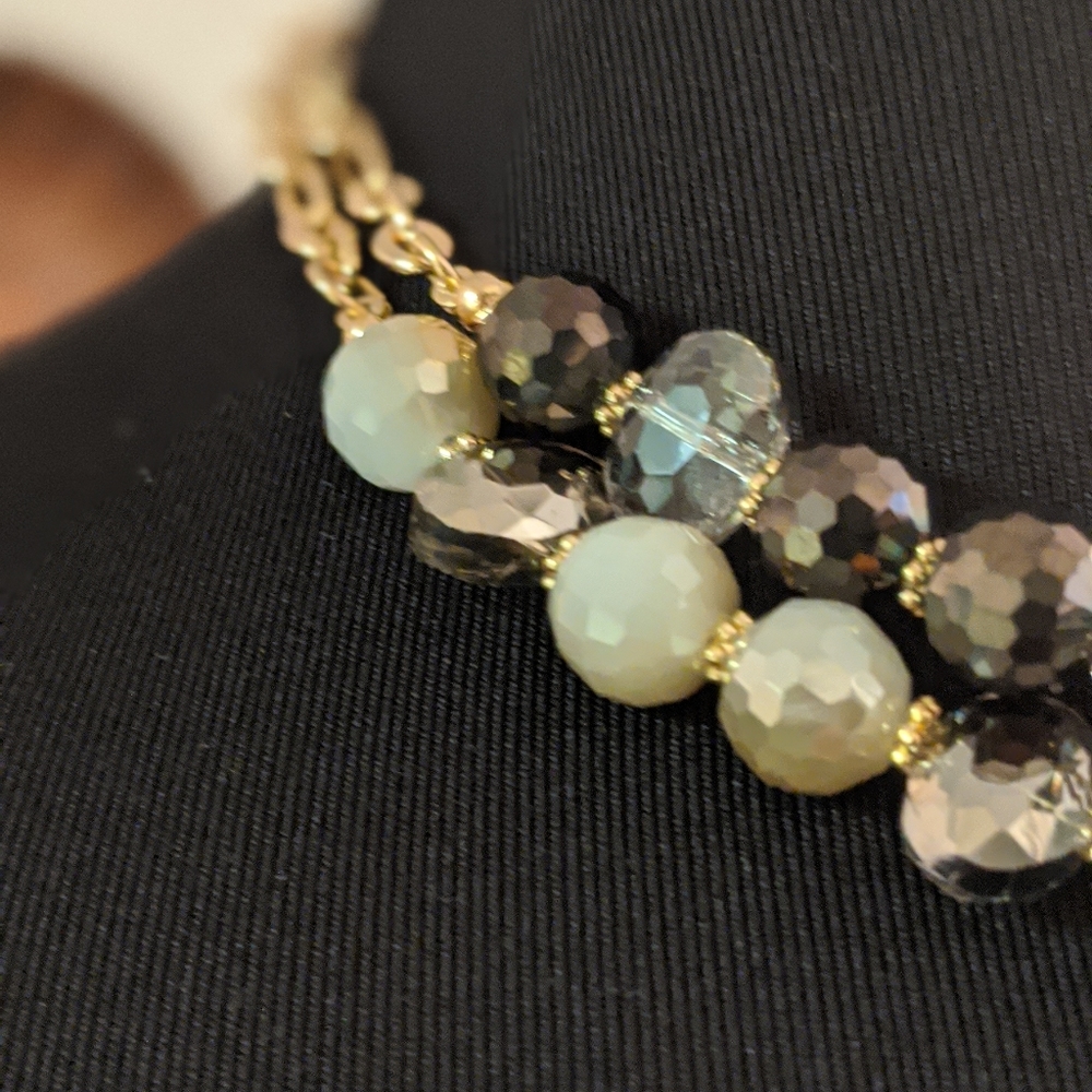 Crystal bead choker